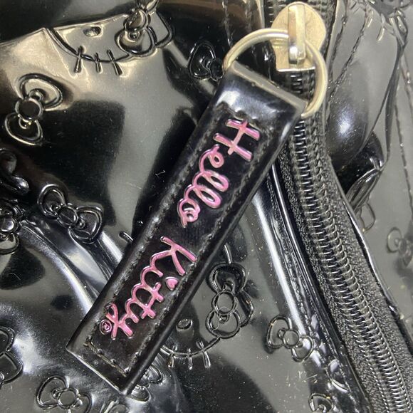 Vintage Hello Kitty Loungefly Embossed Black Faux Leather Backpack 2012 - Picture 16 of 16